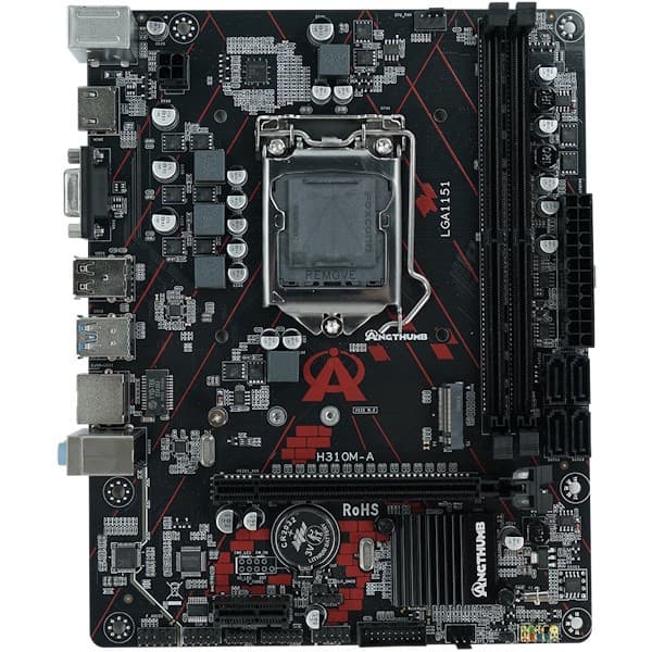 Placa Mãe Intel H310M-A V1.0 LGA1151 8/9 gerações - Angthumb