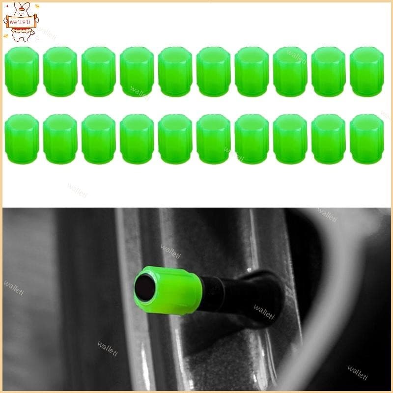 20 Peças Tampas Válvula Haste Pneu À Prova Poeira Carro Luminosas