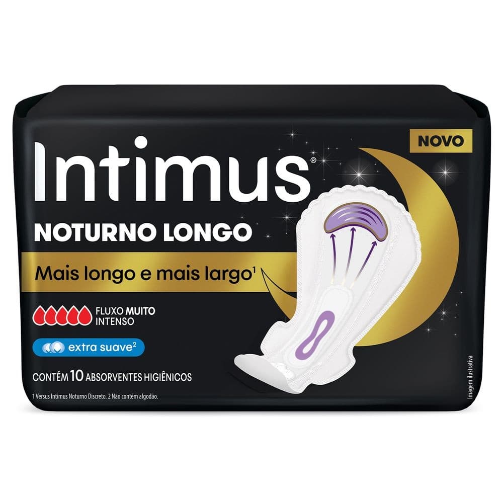 Absorvente Intimus Noturno Longo 10 un