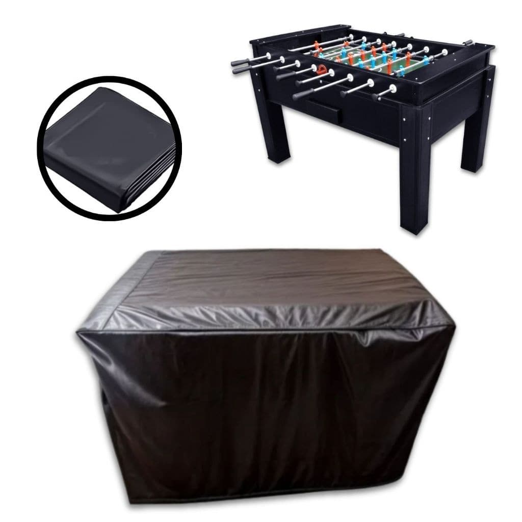 Capa Cobrir Mesa De Pebolim Totó Longa Curta Preta 150 x 120 x 70