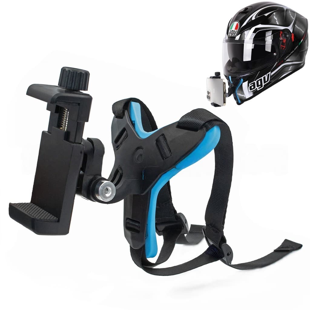 Suporte Para Capacete Acessórios Telefone Câmera De Ação Queixo Compatível Com E Celular Design Antiderrapante À Prova