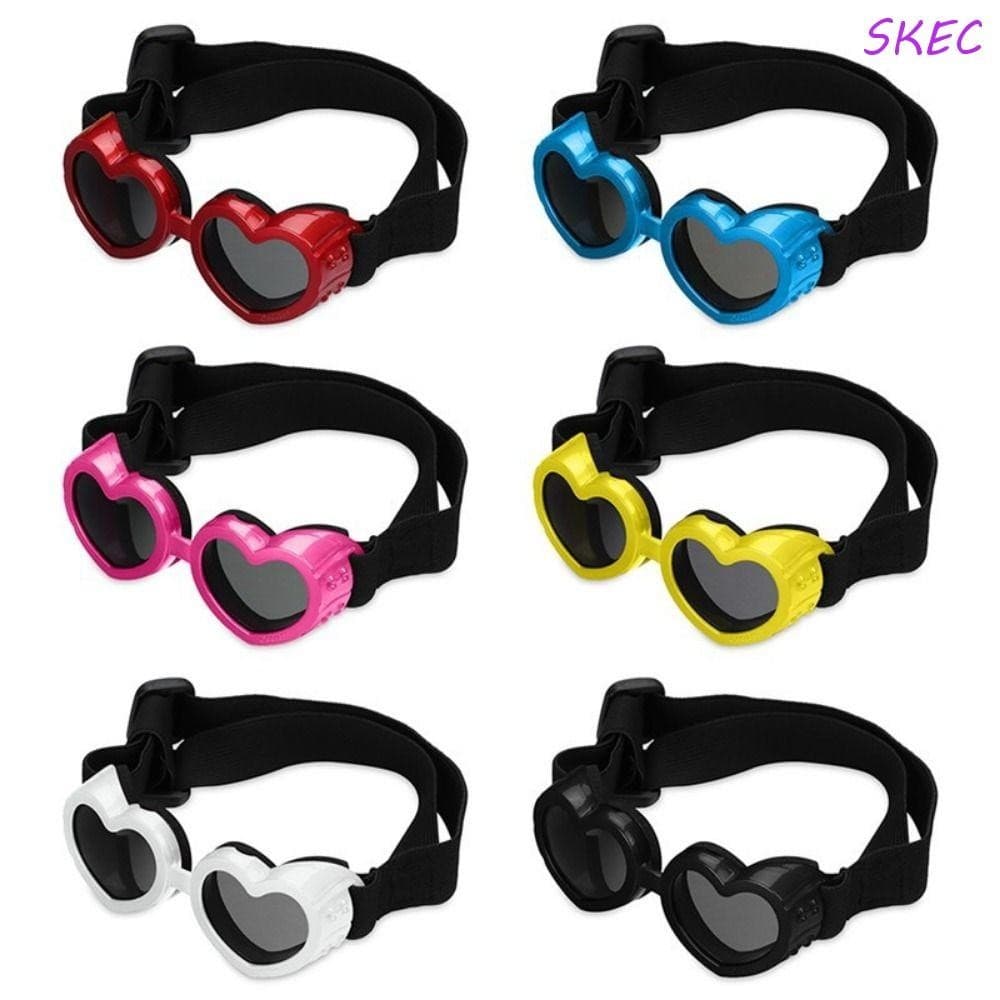 Óculos De Proteção UV Para Cães SKEC , Com Alça Ajustável , Sol Antiembaçantes Contra Vento Cachorros