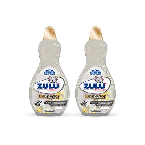 kit Limpador Zulu Perfumes Chá Branco 500 ml