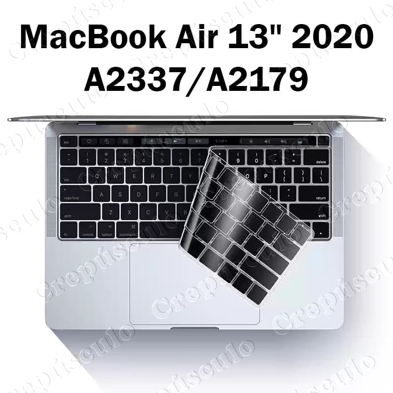 Lua cheia Silicone Película de teclado para MacBook silicone TPU novo air 13 pro 13 transparente M1 13.3