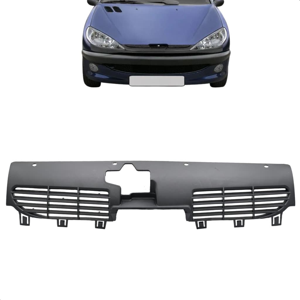 Grade Do Peugeot 206 1998 1999 2000 Até 2007 2008 2009 Todos Preta
