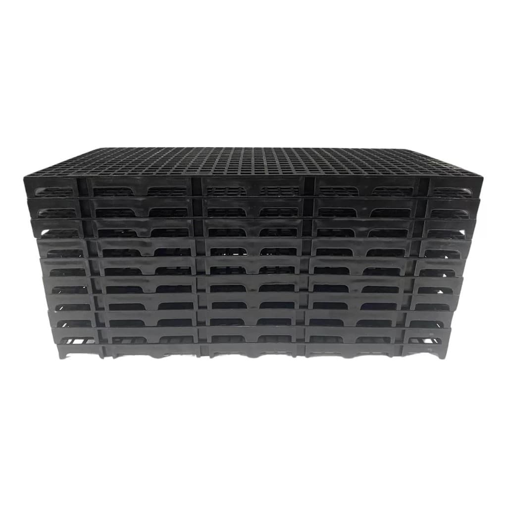 KIT 10 PALETES DE PLÁSTICO PRETO