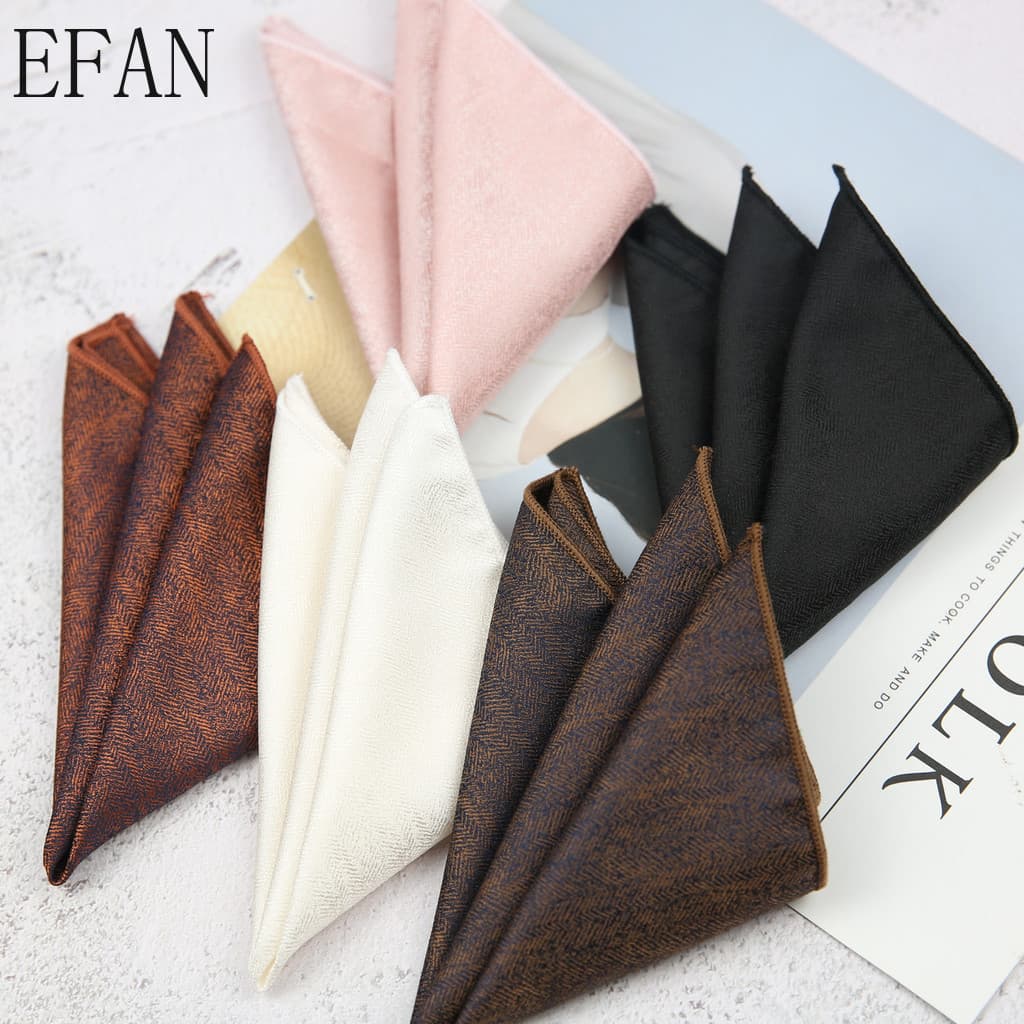 Lenços De Terno Masculino De 24cm , Cor Sólida , Banquete , Casamento , Simples , Leite , Branco , Rosa , Prata , Preto