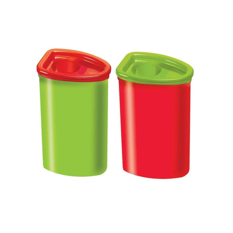 Kit 2 Apontadores - Apontador De Lápis Faber Castell Jumbo Com Deposito