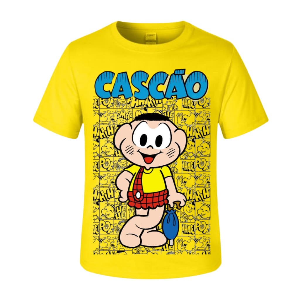Camiseta camisa blusa Infantil Monica Magali Cebolinha Cascão