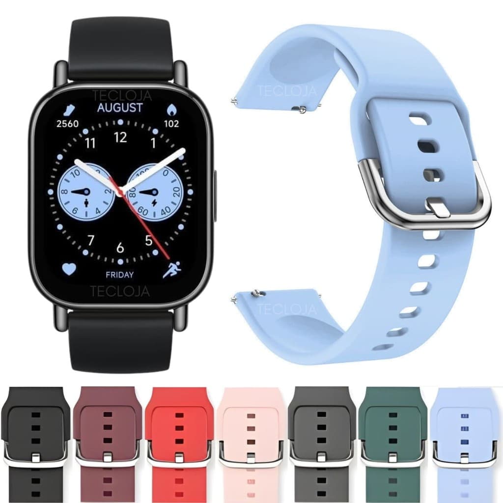 Pulseira Silicone Para Redmi Watch 5 Active Pulseira Para Redmi Watch 5 Lite Pulseira 22mm C/ Fivela
