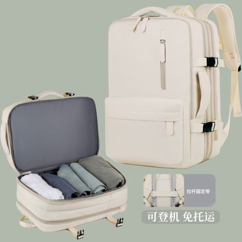 backpack Grande Capacidade Armazenamento Curta Distância Leve Para Viagens, Bagagem, laptop De Viagem, 16 Polegadas