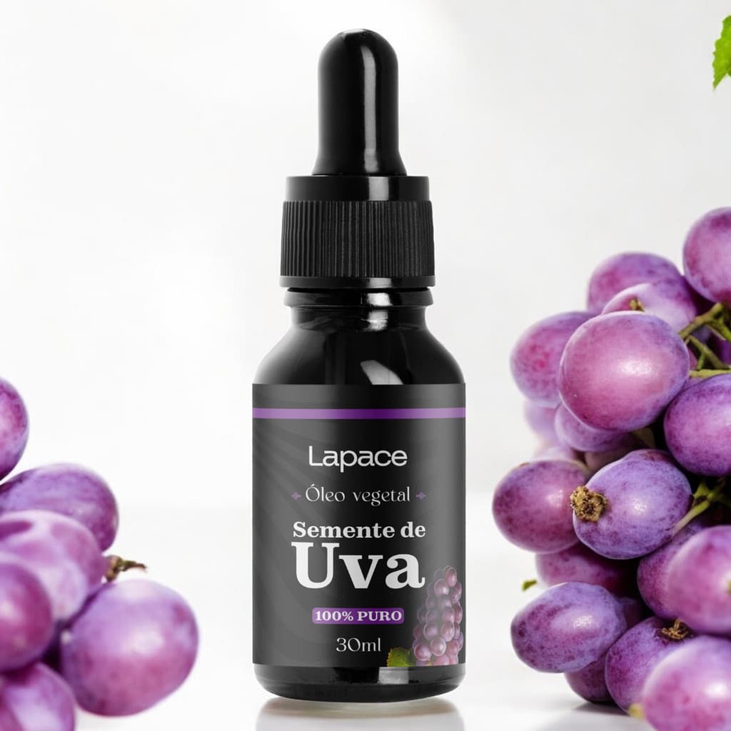 Óleo Vegetal Semente de Uva 100% Puro 30ml Lapace Hidratante Anti Estrias Pele Macia Super Resultado