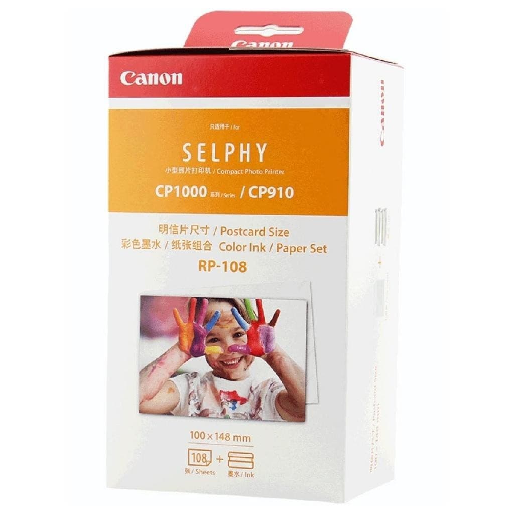 Papel Fotográfico e Tinta Para Impressoras Canon Selphy RP108 (10x15)