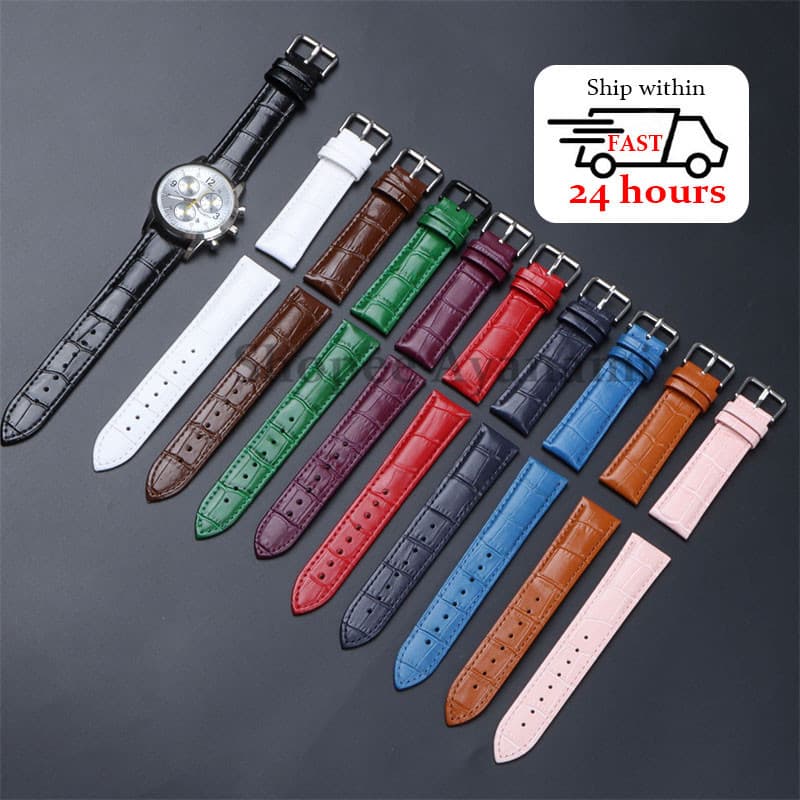 Pulseira De Couro 12mm 14mm 16mm 18mm 19mm 20mm 22mm 24mm Universal Mulher Cinto Homem
