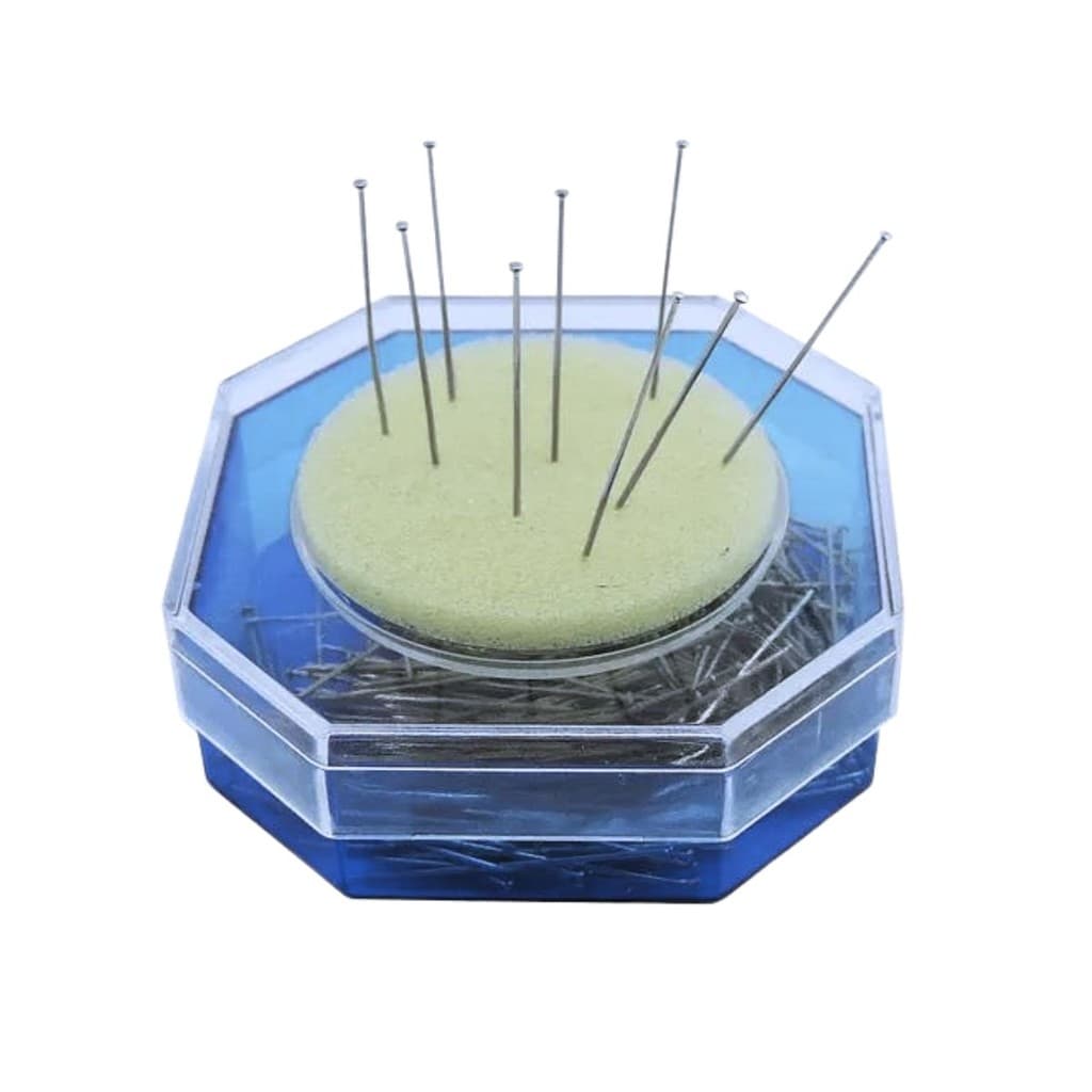 Caixinha de Alfinetes Extra finos com Almofada 300 Un aproximadamente