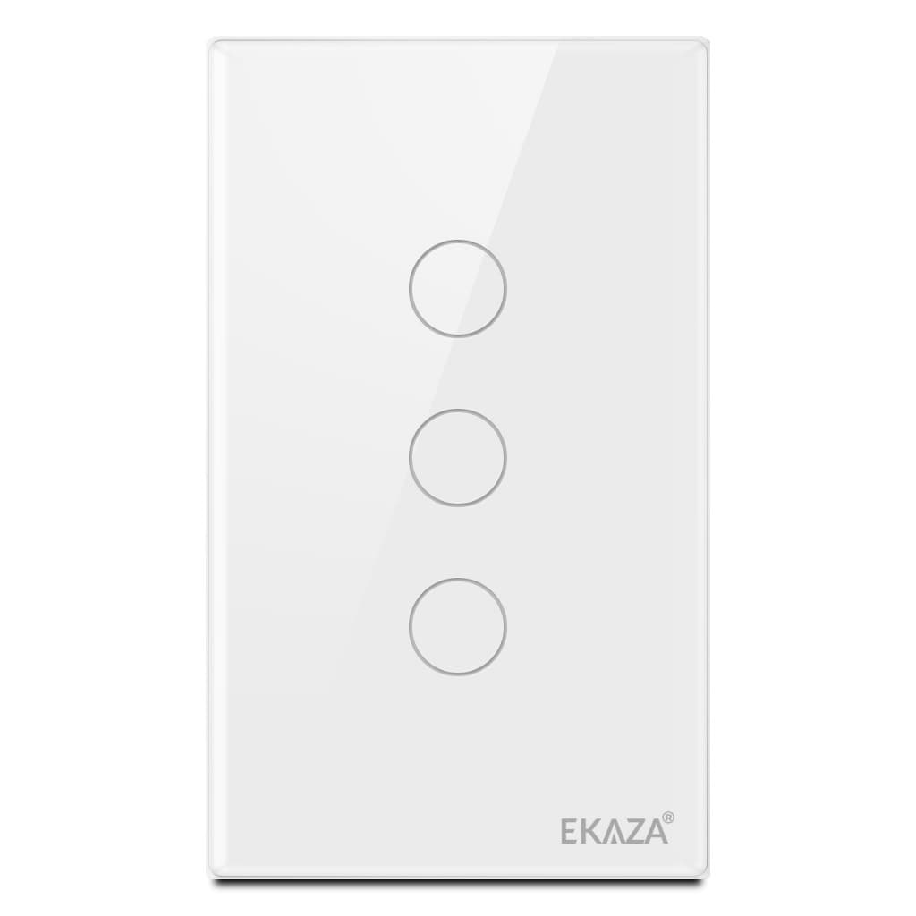 Ekaza Interruptor Inteligente Wifi vidro 2.5d 1,2,3,4 botão Touch Alexa Google home