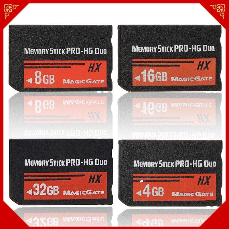 Cartão Flash MS Pro Duo HX Memory Stick Para Câmera Sony PSP Cybershot