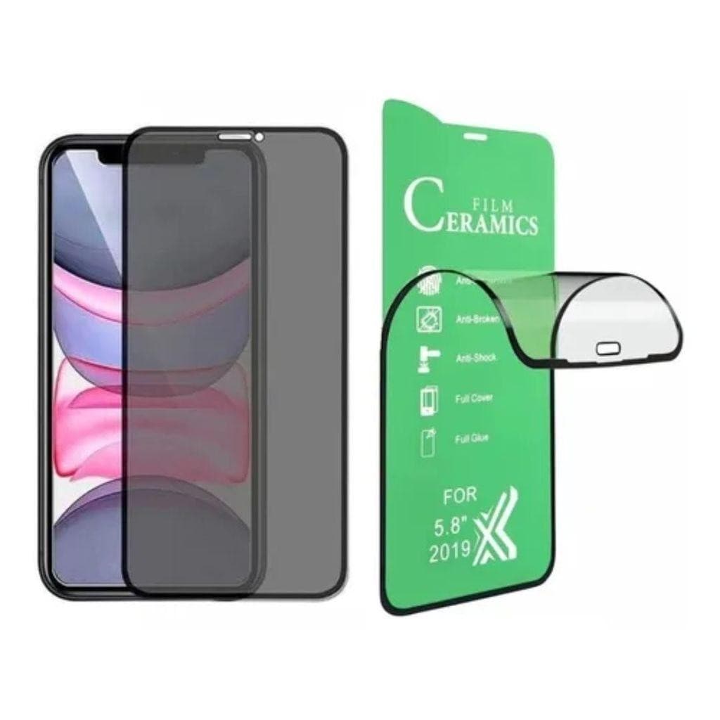 Película De Cerâmica Privacidade Anti Spy Para iPhone 6 7 8 Plus Xr 11 12 13 14 Pro Max
