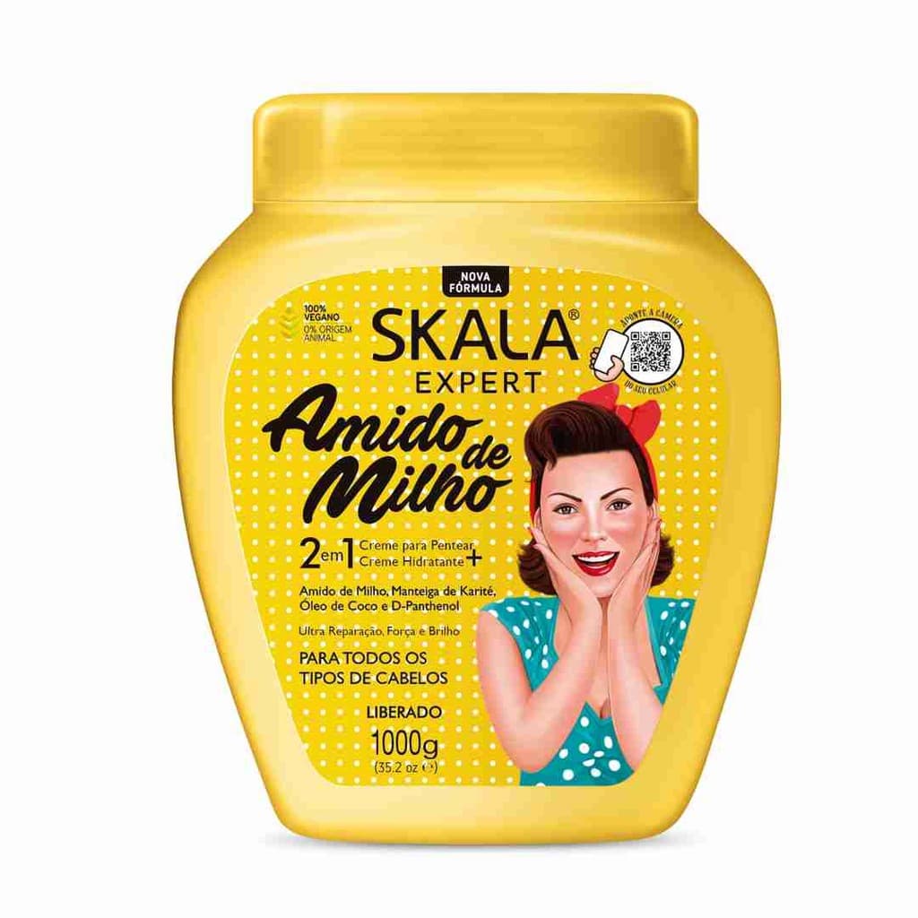 CREME TRATAMENTO SKALA 1KG EXPERT AMIDO DE MILHO 2 EM 1