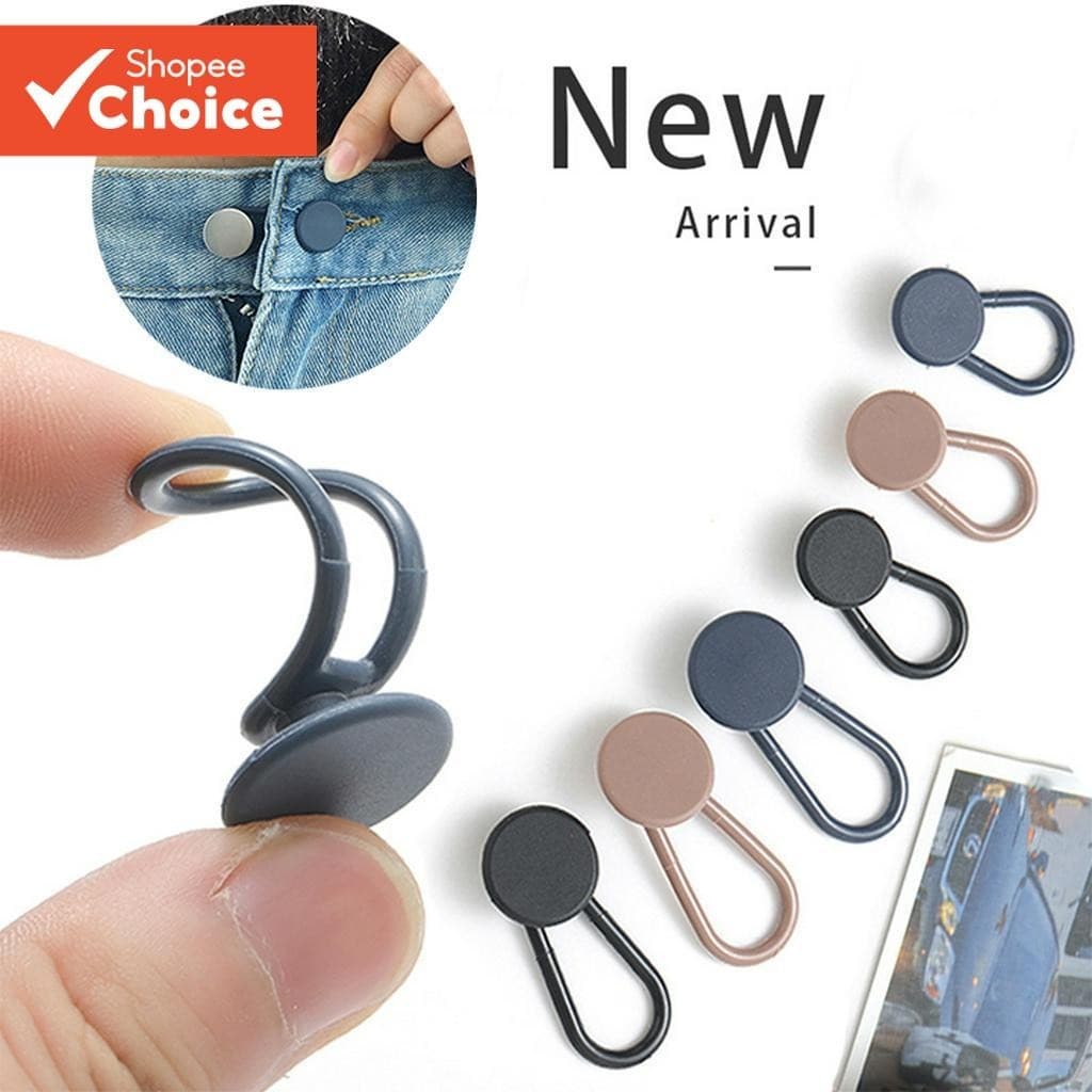 6 Peças De Botões Extensores De Cintura Femininos De Borracha Ajustável Para Maternidade E Unissex