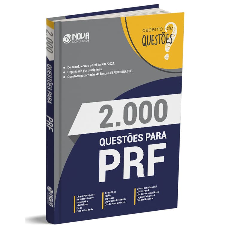 2.000 Questões para PRF - Gabaritadas