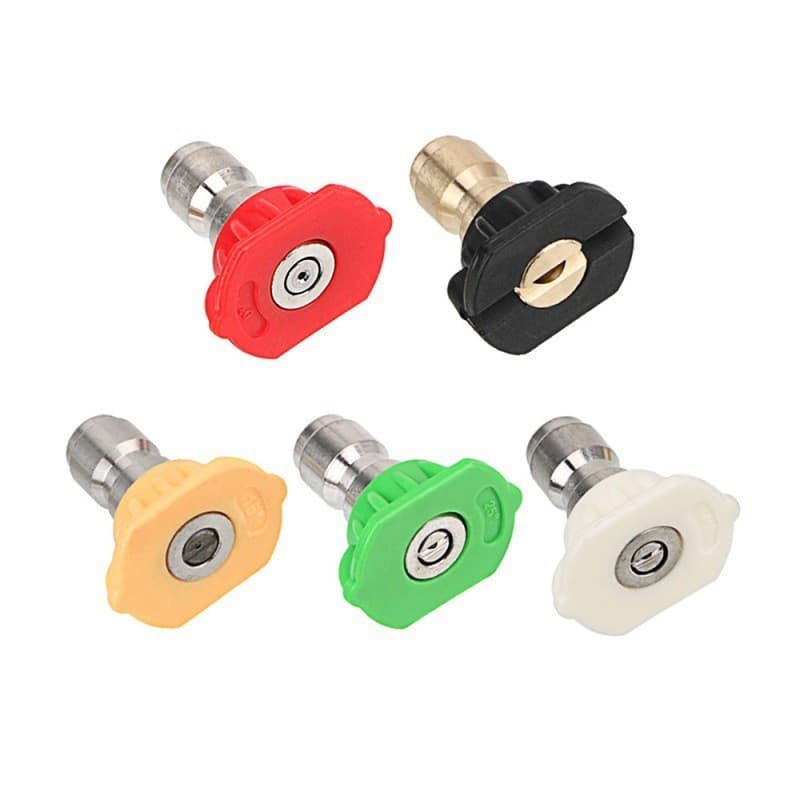 Kit 5 Bicos Bocal para Lavadora de Alta Pressão Diversas Aberturas 0 a 60 Graus Karbox