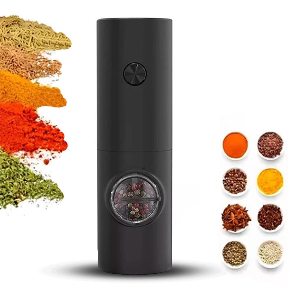 Moedor Elétrico De Sal Pimenta Temperos Condimentos Automático Com Ajuste De Moagem The price of