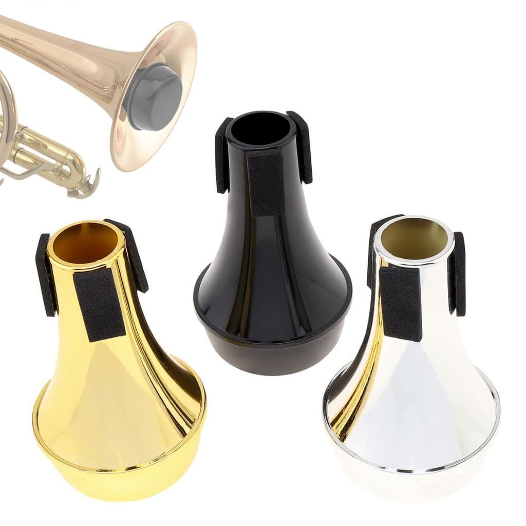 Trompete De 1 Peça Prática Muter ABS Mini Leve Mudo