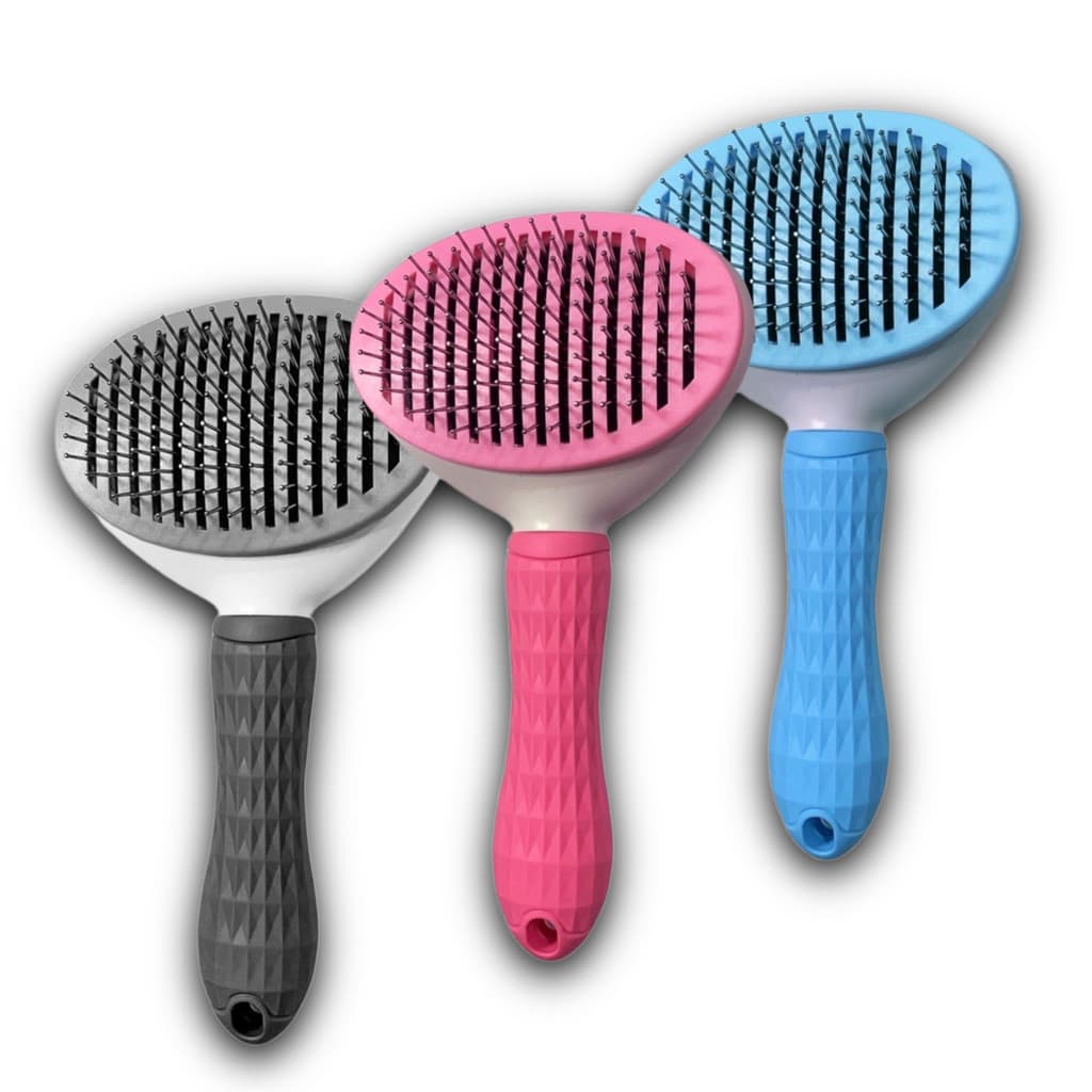 Escova Removedora Rasqueadeira Tira Pelos Automatica Pets Cachorros Gatos