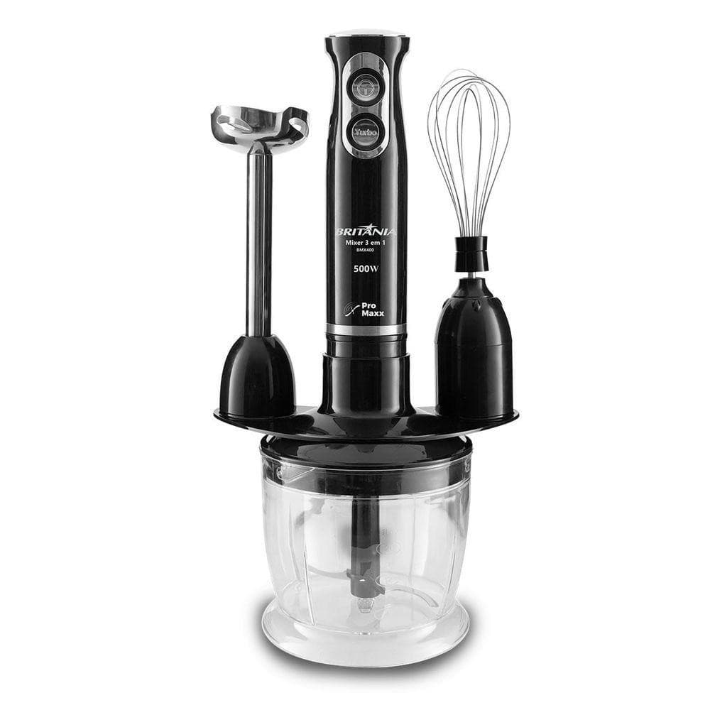 Mixer Britânia Turbo 3 Em 1 500W Preto 110V