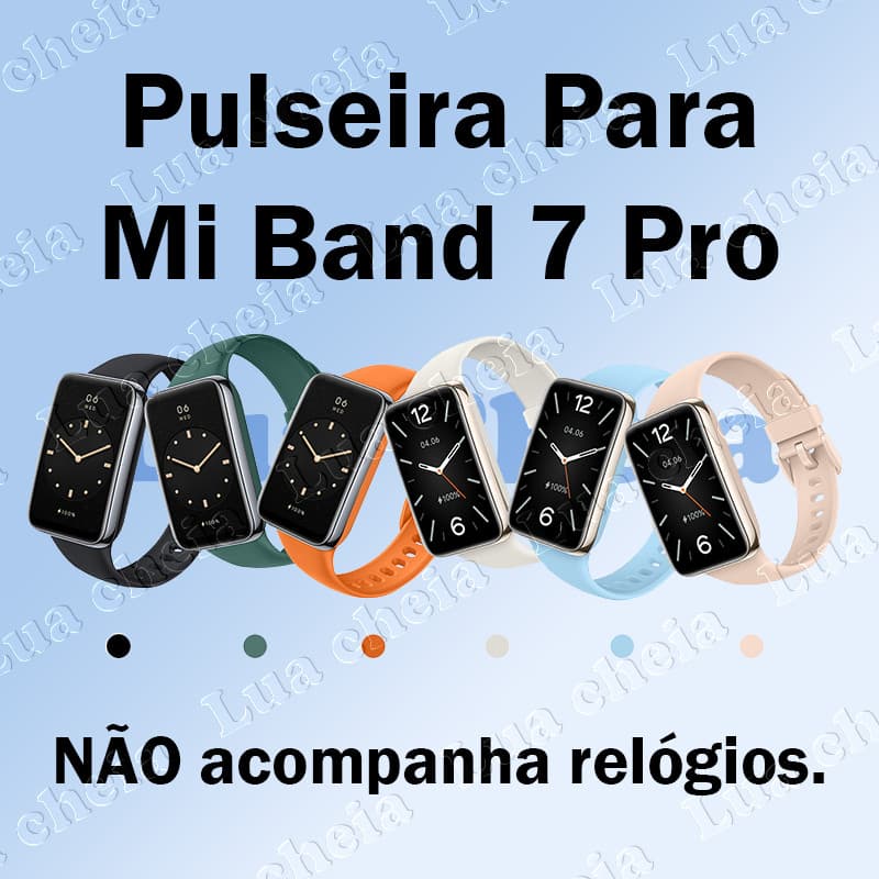 Lua cheia Pulseira Silicone para Mi Band 7 Pro