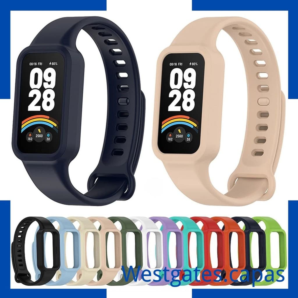 Pulseira de silicone oficial para xiaomi banda inteligente Mi Band 9 active / Redmi band 3