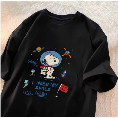 Lançamento  Estilosa  Camiseta Básica  Space Snoopy INeed My - ENVIO IMEDIATO 2