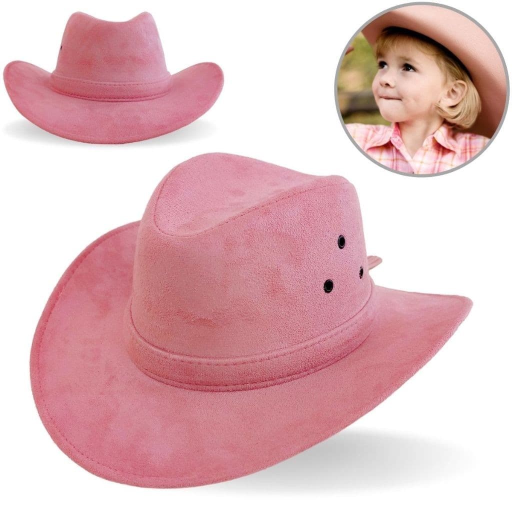Chapéu Infantil Rosa Country Menina E  Menino Rodeio Festa Junina Peão Boiadeiro Cowboy 2025