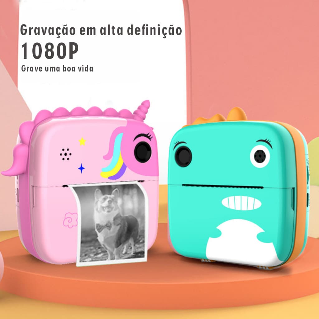 2024 Câmera Fotografica Digitais Infantis - Com Impressão Instantânea A20 - Jogos produtos Top
