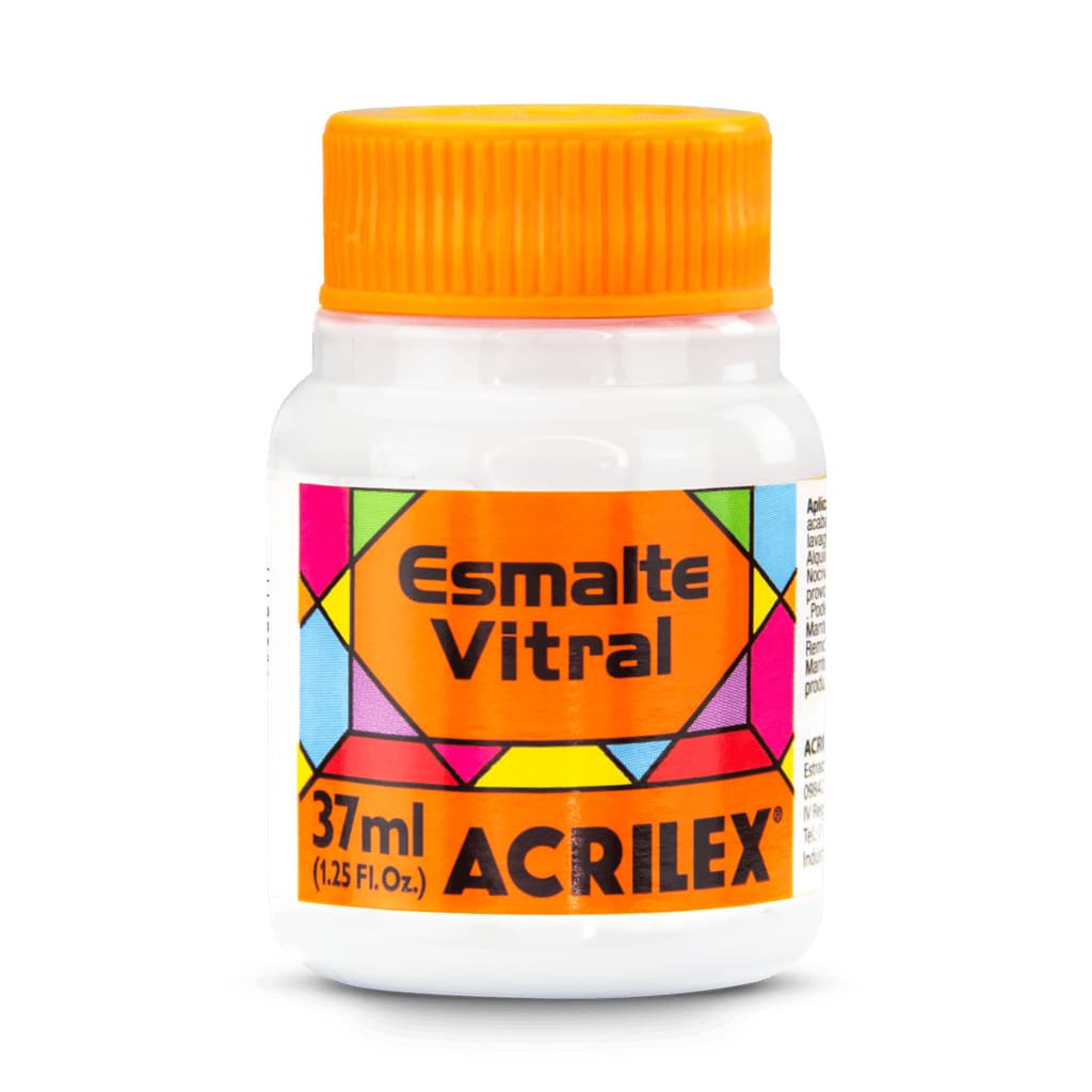 ESMALTE VITRAL ACRILEX 37ML 519 BRANCO