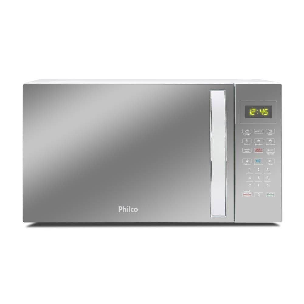Micro-Ondas Philco Espelhado/Branco 25L 127V PMO28E