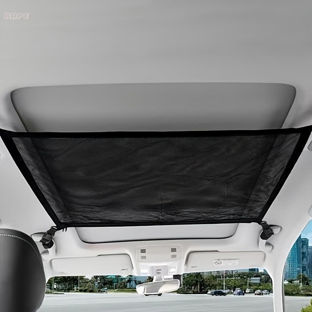 Redes De Malha De Armazenamento Automotivo Reduzem Flacidez Bolso De Rede Preta De Longa Viagem Para Caminhão SUV E Rebo