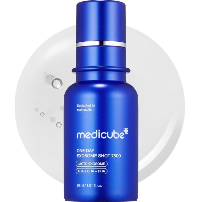 medicube Zero Exosome Shot 7.500 PPM Spicule Soro Facial | Intensificador De Pele Líquida , AHA + BHA + PHA Cuidados Com
