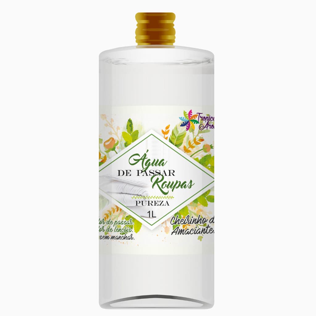 Refil Água de Passar Perfumada Pureza 1L Tropical Aromas
