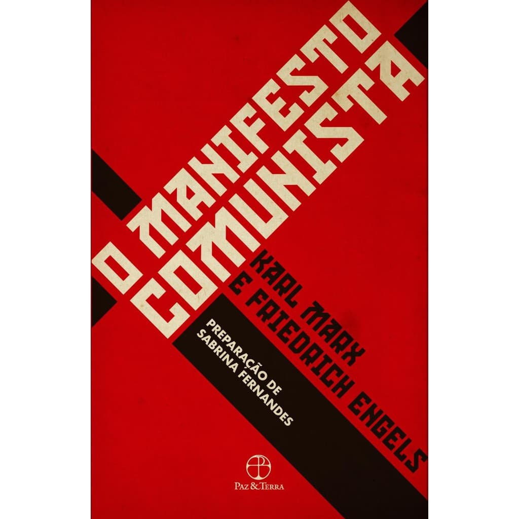 Livro O manifesto comunista - Paz & Terra - Capa Comum