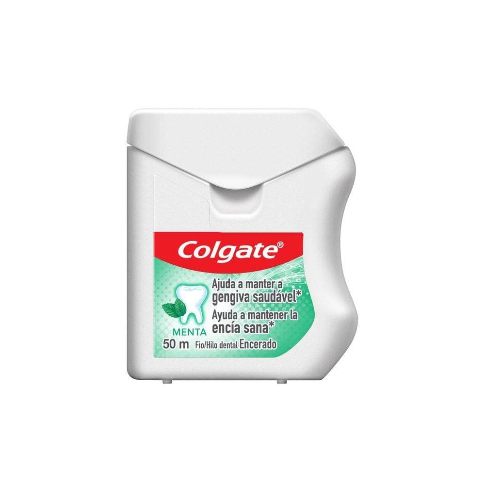 FIO DENTAL COLGATE ENCERADO MENTA 50M