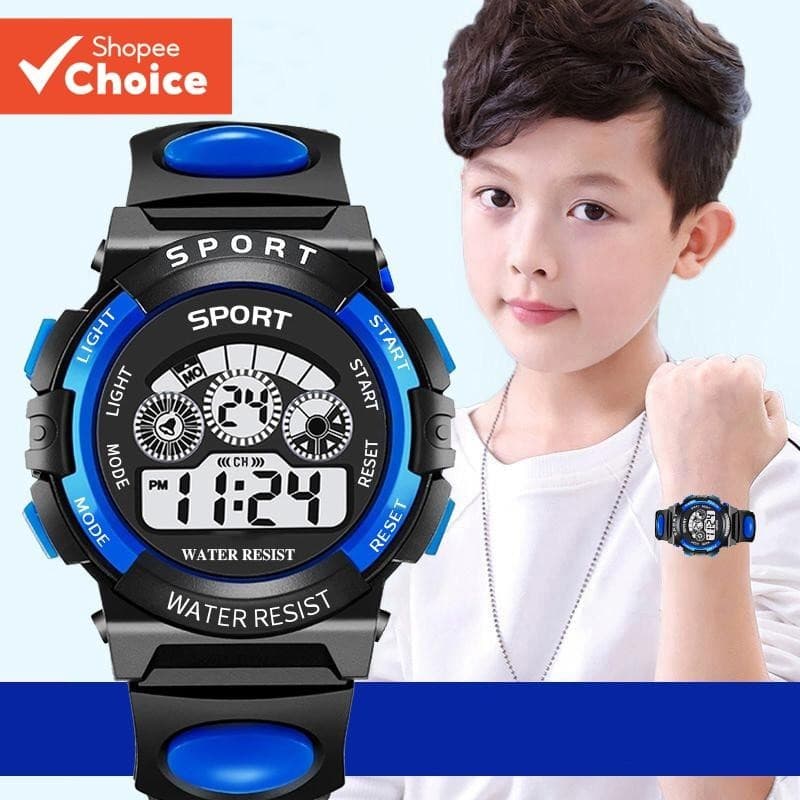 Relógio Eletrônico Multifuncional Anti-Queda Digital Para Crianças Menino De Volta Às Aulas Presente Meninos Estudantes