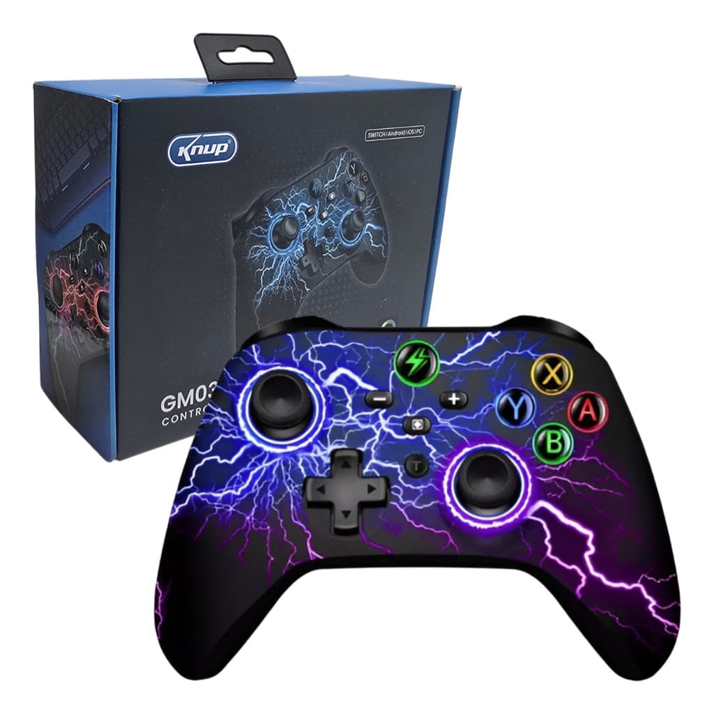 Controle Gamepad Knup Sem Fio Para Nintendo Switch (Lite/OlED) / iOS / Android / PC / SmartTV GM032