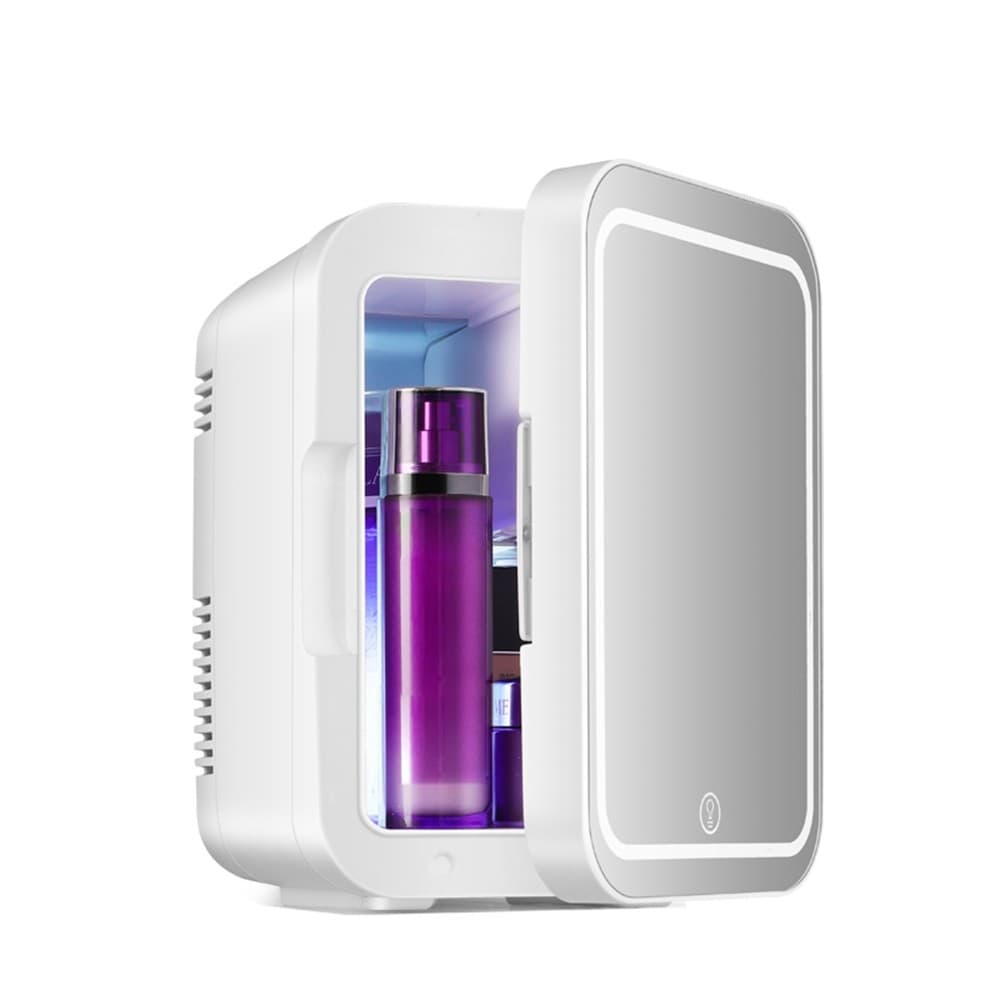 4L mini refrigerador com espelho branco