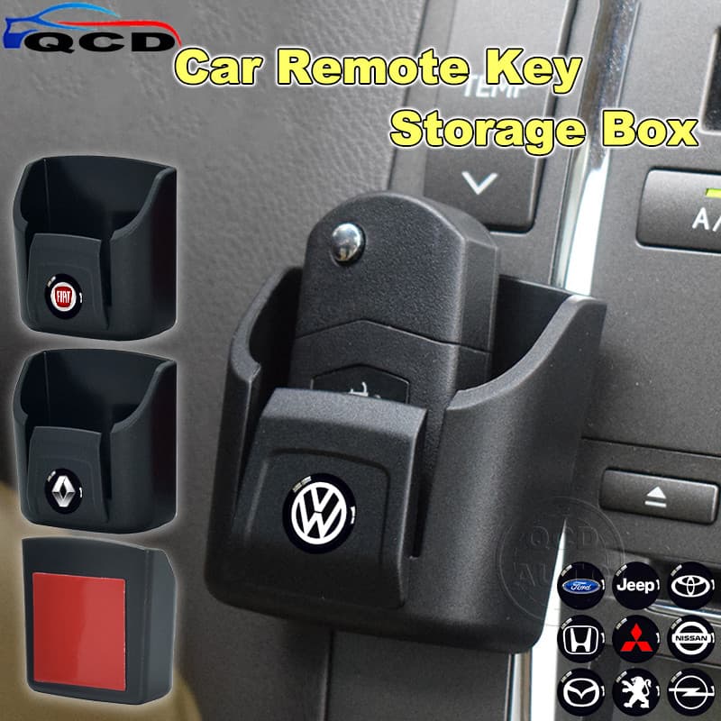 【QCD】Caixa De Armazenamento De Chave Remota Para Carro , Acessórios Organizadores De Console Central De Painel