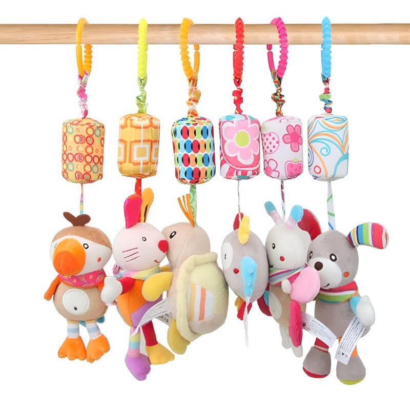 Mobile Anel de Pendurar Brinquedos de Carrinho de Bebê, Teether, Boneca de Chocalho