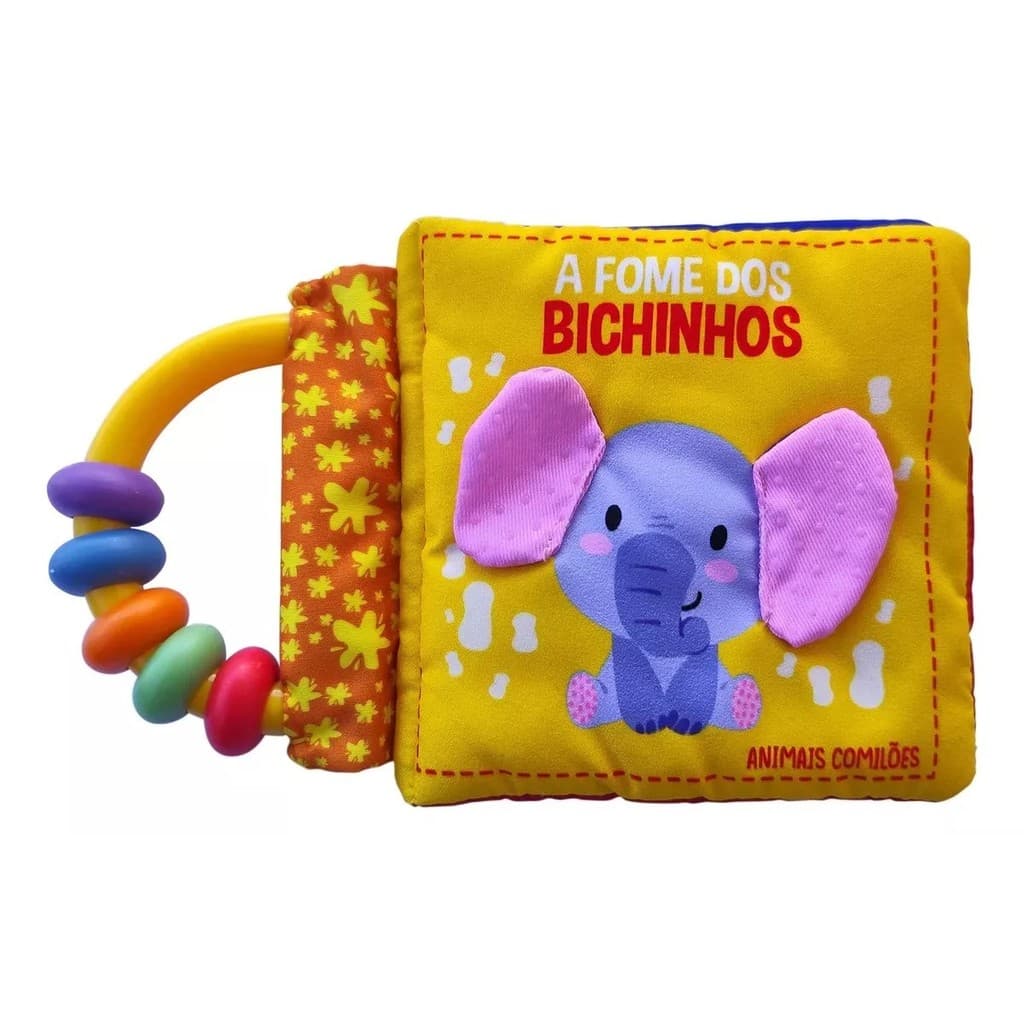 Livro de Pano com Chocalho - A Fome dos Bichinhos