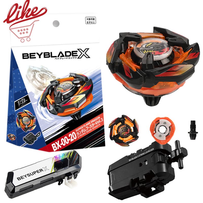 Beyblade X BX00-20 Dran Dragger BX-20 Bey Com Lançador Led Grip Conjunto Para Explosão Criança Brinquedos Crianças Menin