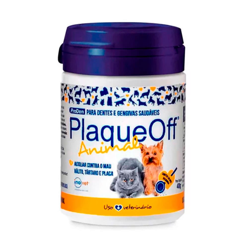 Plaque Off Animal Para Cães e Gatos Inovet 40g